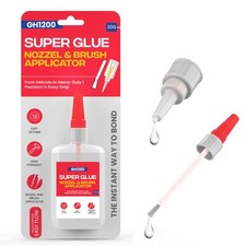 2-in-1 Super Glue with Brush Applicator Nozzle, Mess Free Superglue Brush, I...