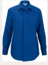 Edwards Style 1222CN Cobalt Blue Batiste LS Cafe Shirt UNISEX Size: 4XL T