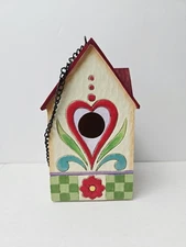 Jim Shore Outdoor Living Birdhouse 2013 Rainbow Mountain Hearts