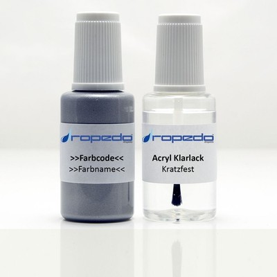 Touch Up Paint Pen Set For Mitsubishi DK / AC10675 TIF GREEN 20ml + Clear Coat 20ml