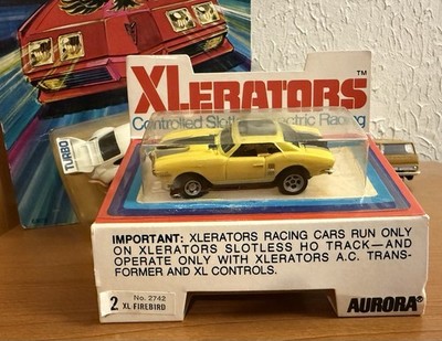 NIB NOS Aurora Xlerators #2742 HO  68 Pontiac Firebird #2 Yel/Blk T-Jet Slot Car
