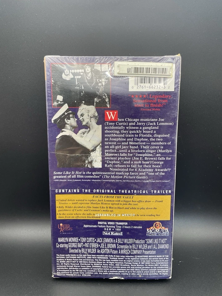 Some Like It Hot (1959) [VHS] - MGM Vintage Classics Foto 2 de 4