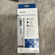 1 Pack: McKesson Oral Digital Thermometer Stick LCD Display 16-413BGM