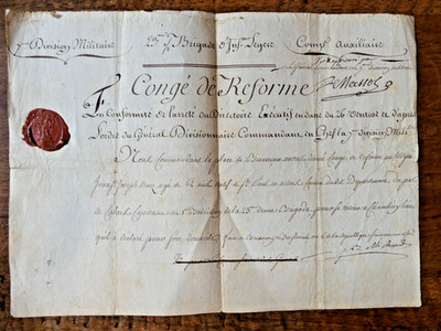 revolution GENERAL Massol (de Monteil) Reformurlaub eines alten Kapitäns