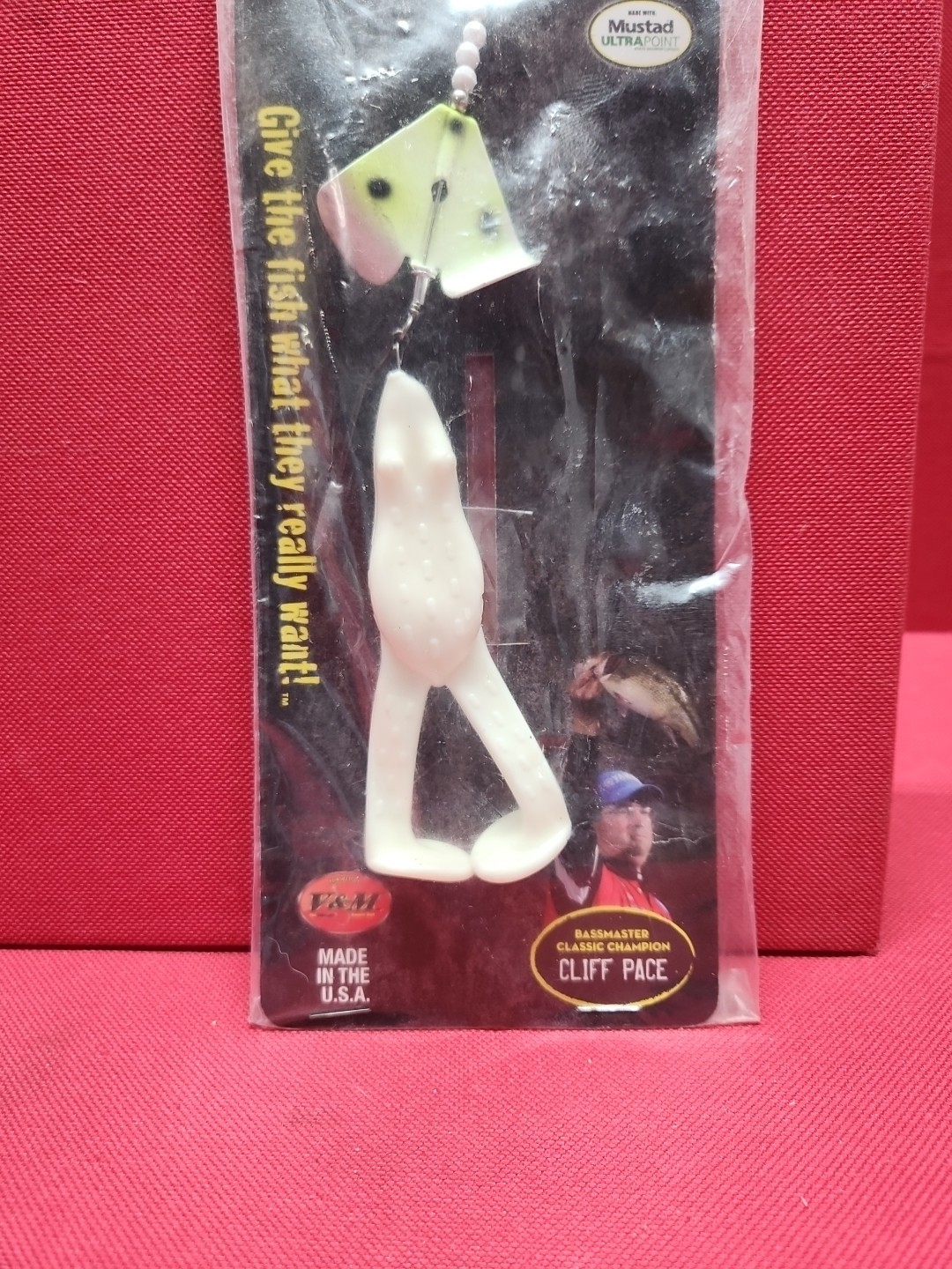 Vintage RARE Cyclone Series BUZZ FROG Buzzbait WHITE / WHITE "GHOST" NEW Orignal - Image 3