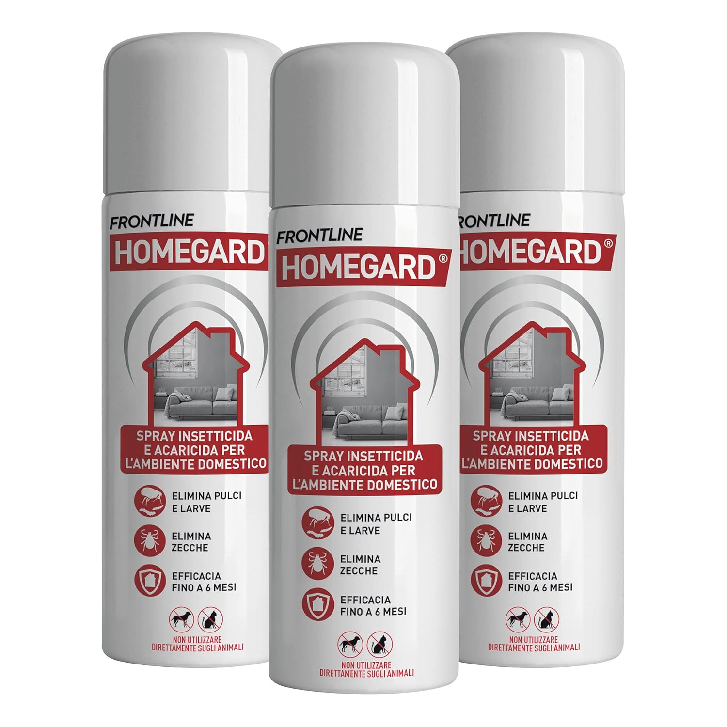 Frontline Homegard Offerta 3 Pezzi | Proteggi la Casa dalle Pulci