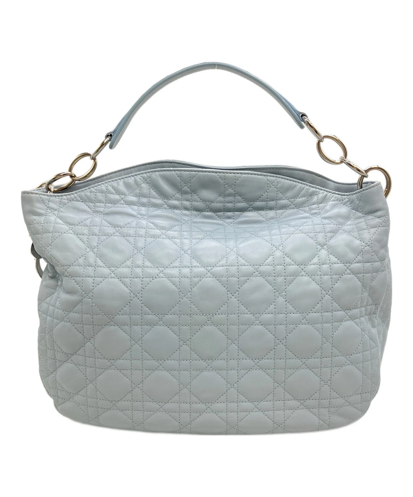 Dior — Christian Dior Cannage One Shoulder Bag Blue #TFB2453