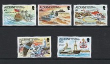 Alderney 1991 Casquets set SG A47-A51 Mnh.