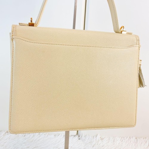 Auténtico bolso bandolera de cuero marfil Valentino Garavani de 2 vías - Imagen 5 de 10