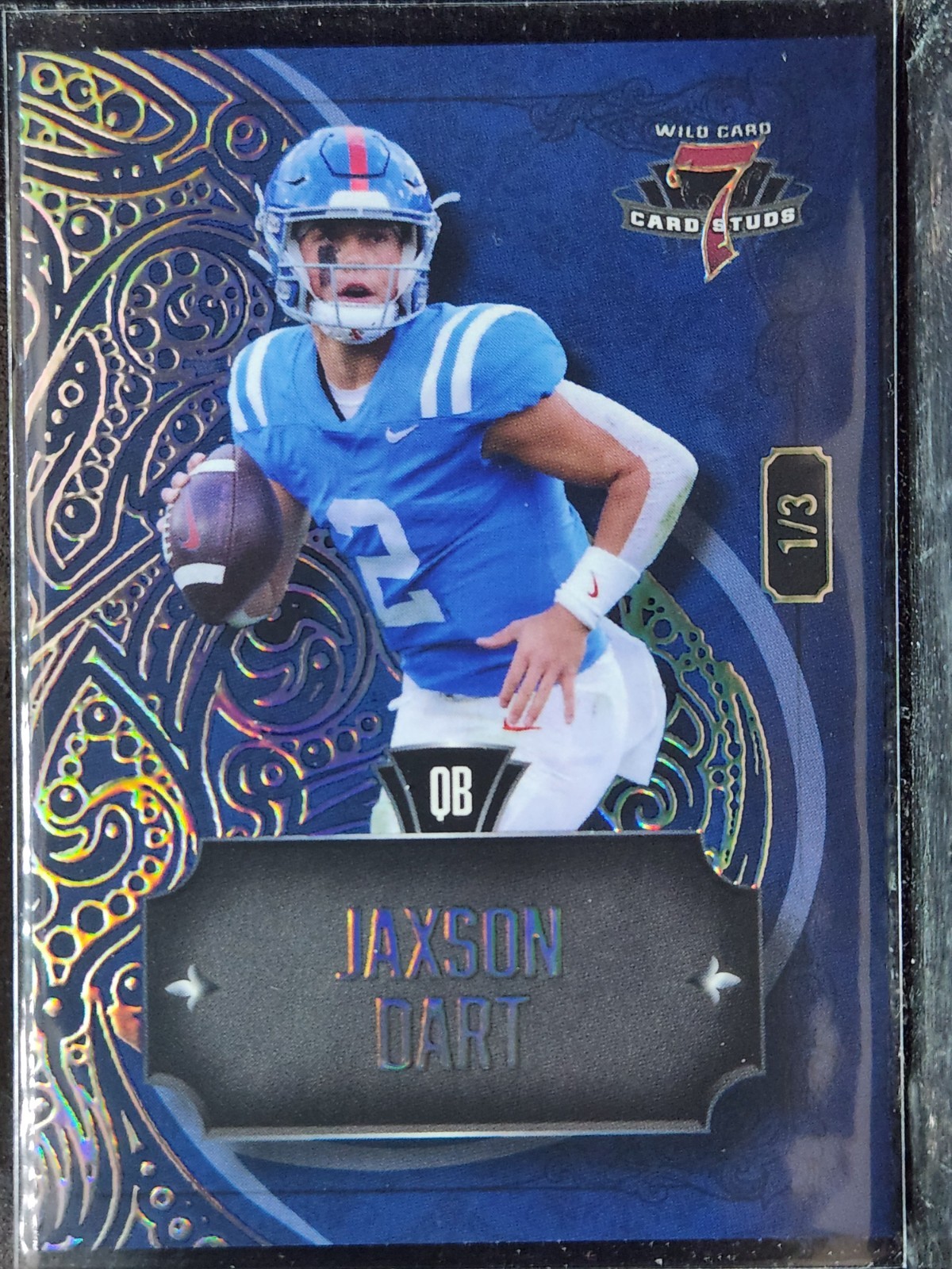 Jaxson Dart 2023 Wild Card 7 Card Stud #7CSL-32 /3