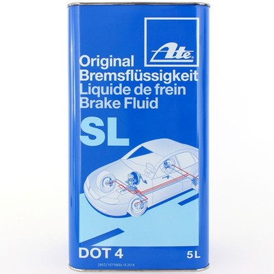 Original Ate Bremsflüssigkeit 5 Liter SL DOT4 SAE J1703, J1704 ISO 4925 Dot 4