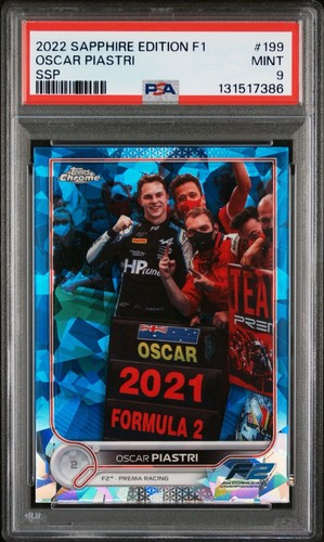 Oscar Piastri [Sapphire SP Variation] #199 2022 Topps Chrome Formula 1 card