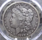 1892 "CC" Morgan SILVER Dollar $1 PCGS F15 #179 Fine *CARSON CITY* ECC&C, Inc.