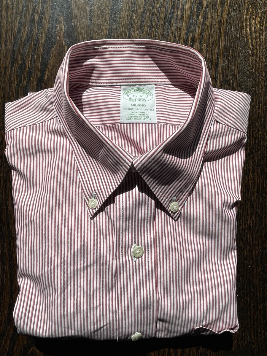 slim fit dress slacks BROOKS BROTHERS || Non-Iron Button-Down Shirt main image 1