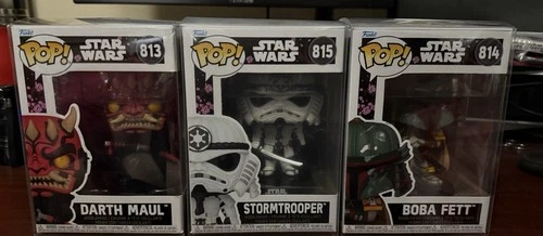 Funko Pop! Star Wars Impressions Bundle Darth Maul 813, 814, Boba Fett 815