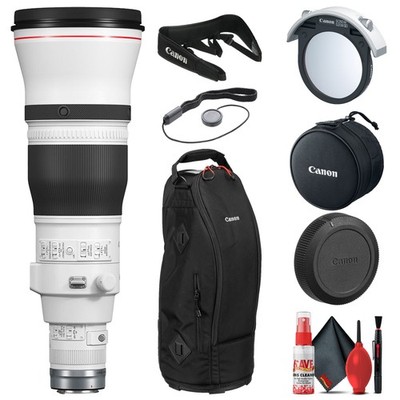Canon RF 600mm f/4L IS USM Lens (5054C002) + Cap Keeper + Cleaning Kit + More
