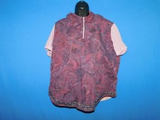 Alaska Native Eskimo Kuspuk Shirt XL Purple Quarter Zip Pullover Hood Pockets