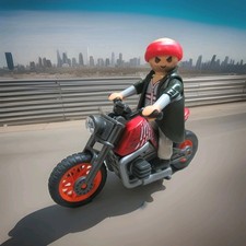 Playmobil Figuren | Rocker & Motorrad