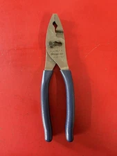 NEW Snap On Tools HJ47ACF Power Blue Soft Grip 8" Flank Jaw Slip-Joint Pliers