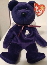 Princess DIANA beanie baby ty Bear Toy good shape comes with clear case.