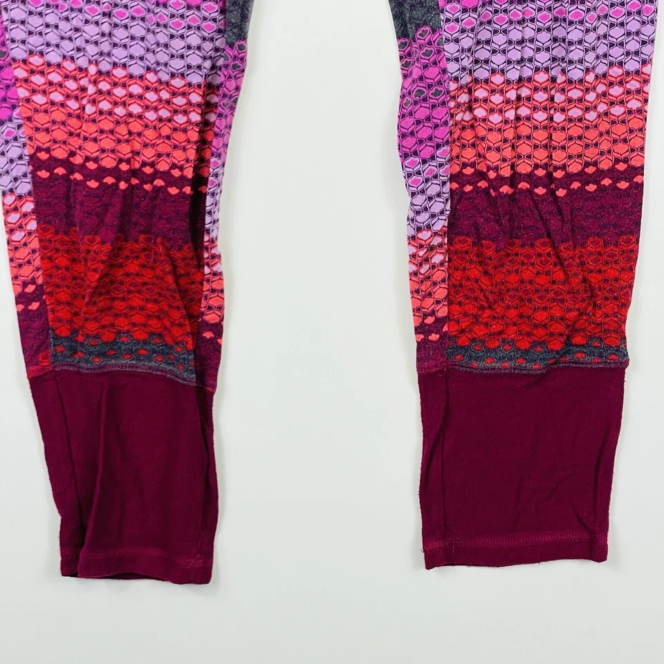 Pantalones de pijama de salón Josie Natori rosa rojo patrón de rayas para mujer talla grande 12 14 Foto 3 de 4