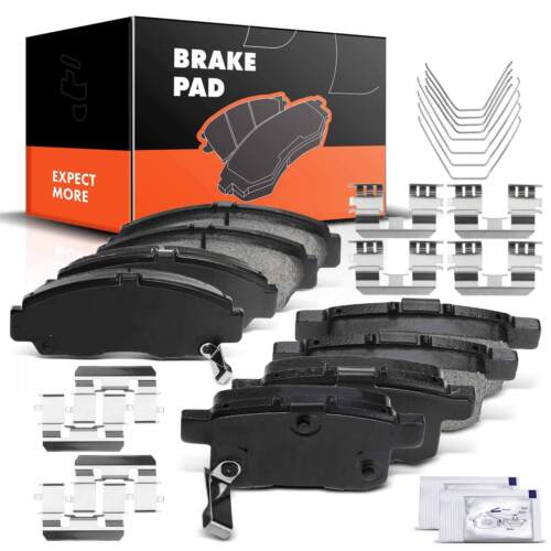 Front & Rear Ceramic Brake Pads for Honda Accord 2008-2012 Acura TSX 2009-2014 - Picture 1 of 8