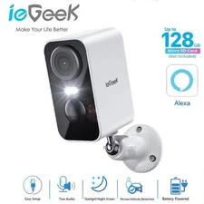 ieGeek Security Cameras Wireless Outdoor, 2K 3MP Battery CCTV System,2-Way Audio