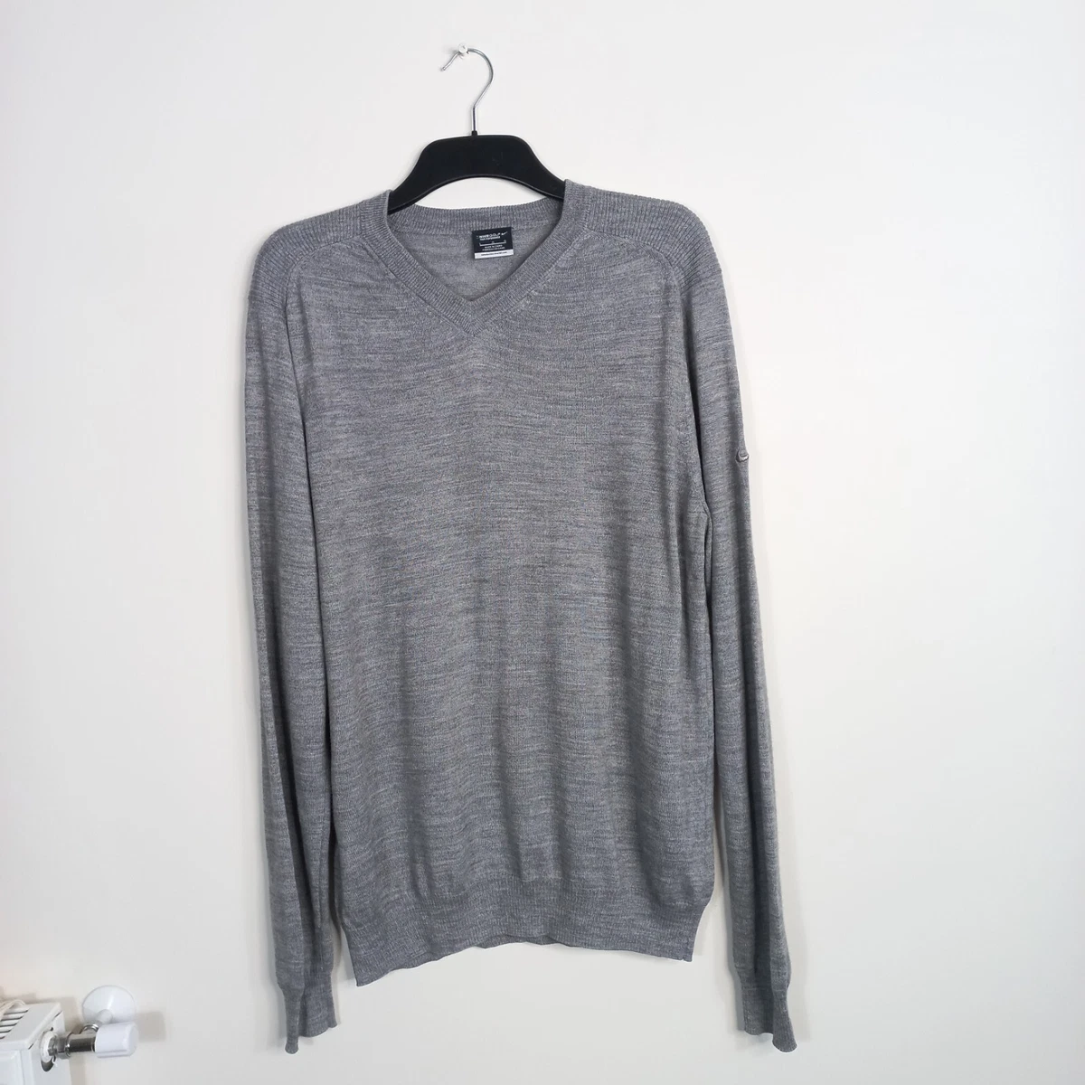 Nike Golf Grey Lightweight Long Sleeve Jumper Size UK Large Sports