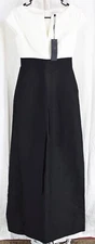 Halston Heritage Women's Cap Sleeve Color-Blocked Structured Gown Size 0