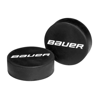 Bauer 4 Pack of Official Size & Weight Black Hockey Pucks