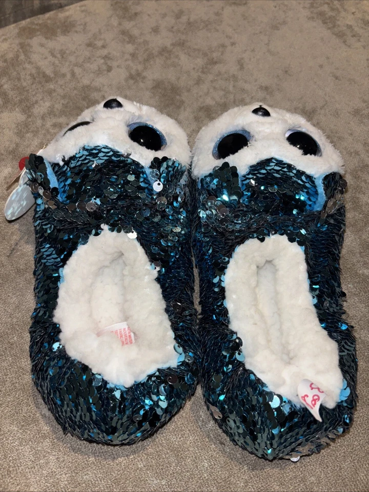 Calcetines TY Moda Zapatilla ❤️ Piel Sintética SLUSH Talla 1-3 Nuevos con Etiquetas Foto 2 de 4