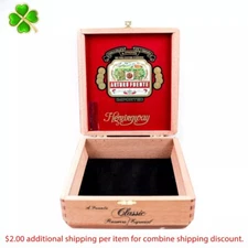 Arturo Fuente Hemingway Classic Reserva Wood Cigar Box 7.75" x 7.25" x 2.5"