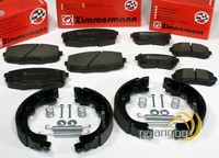Zimmermann BremsbeläGe Handbremsbacken Vorne Hinten FüR Hyundai I30 FD