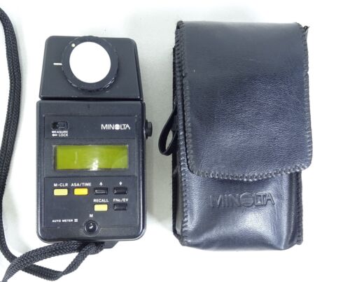 MINOLTA AUTOMETER III Digital Ambient Exposure Meter With Case. - Photo 1/4