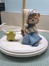 Teddy Beddy Bear Musical Child s Nursery Lamp 1980s Judi s Originals