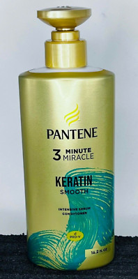 Pantene 3 Minute Miracle Keratin Smooth Intensive Serum Conditioner 16.2 oz Pump