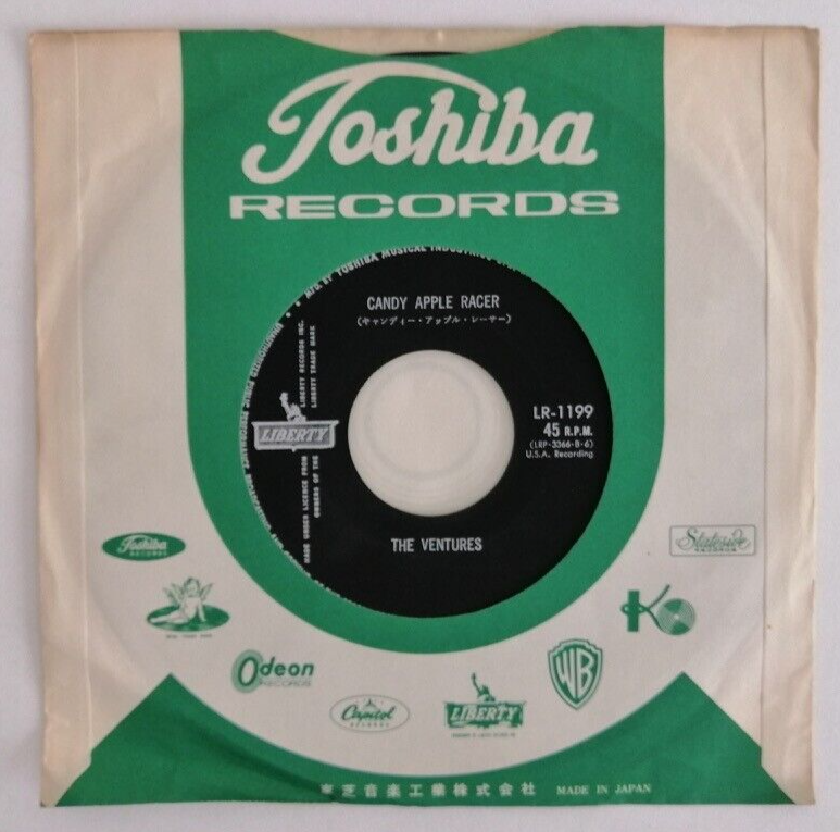 The Ventures Kickstand Candy Apple Racer JAPAN VINYL 7" LR
