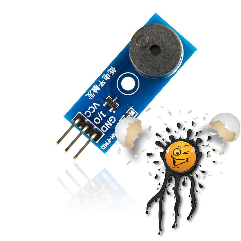 Passive / Active Low High Level Buzzer Alarm Module DC 3.3-5V Arduino