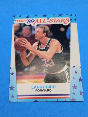 1989 Fleer Basketball Sticker #10 Larry Bird Boston Celtics - Picture 4 of 4
