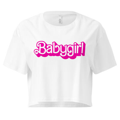 Cute Bimbo Font Babygirl Crop Top Kinky Baby Girl Shirt