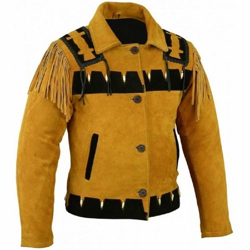 Cowboy Fringe Style Men Coat Jacket | eBay