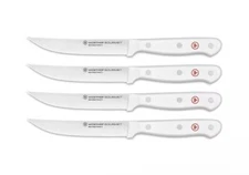 WUSTHOF Gourmet Steak Knife Set 4-piece, White Handle Knives Wüsthof Germany