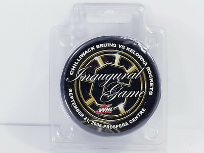 Chilliwack Bruins Inaugural Game Puck 2006 WHL CHL