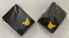 2x 65 Count Pokemon Sleeves 25th Anniversary Artwork STANDARD SIZE Free Ship