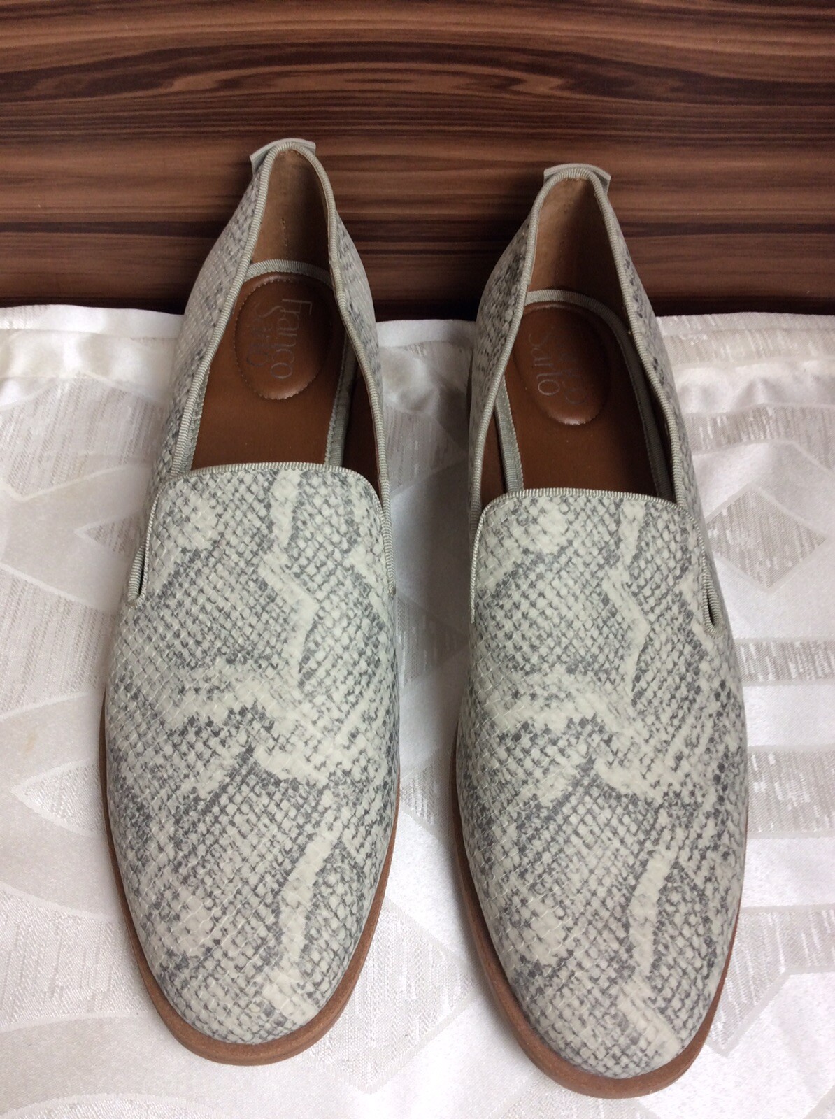 Franco Sarto Jeena Snake Print Loafer Natural Womens … Gem