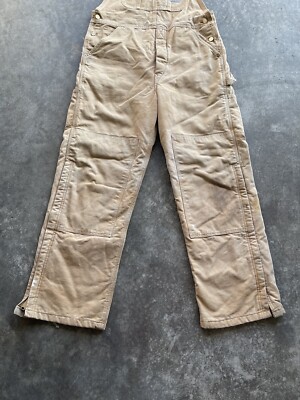 パンツ Carhartt Double Knee Overalls as is Vintage Men's Carhartt Bib Overalls size Fit 36x31 double knee
