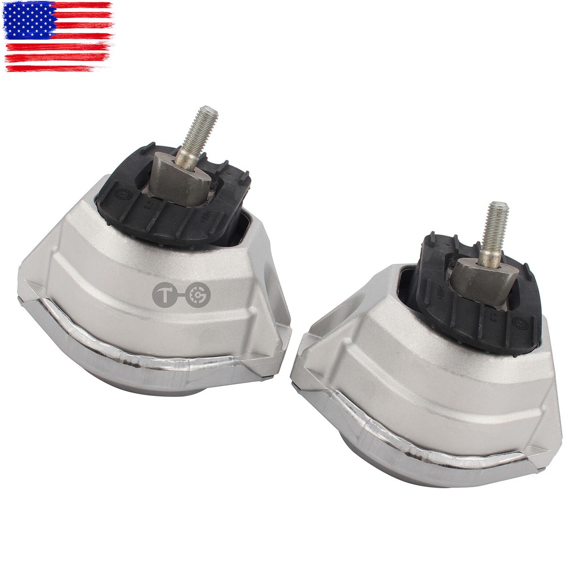 Front L & R Engine Mount Set 2X 22116776668 for BMW 525i 528i 530i 