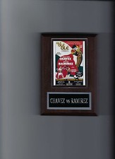JULIO CESAR CHAVEZ vs JOSE LUIS RAMIREZ POSTER PLAQUE BOXING PHOTO PLAQUE