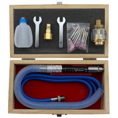 Asta Druckluft Micro High Speed Mini Stabschleifer, 3mm Spannfutter, Mini-Öler