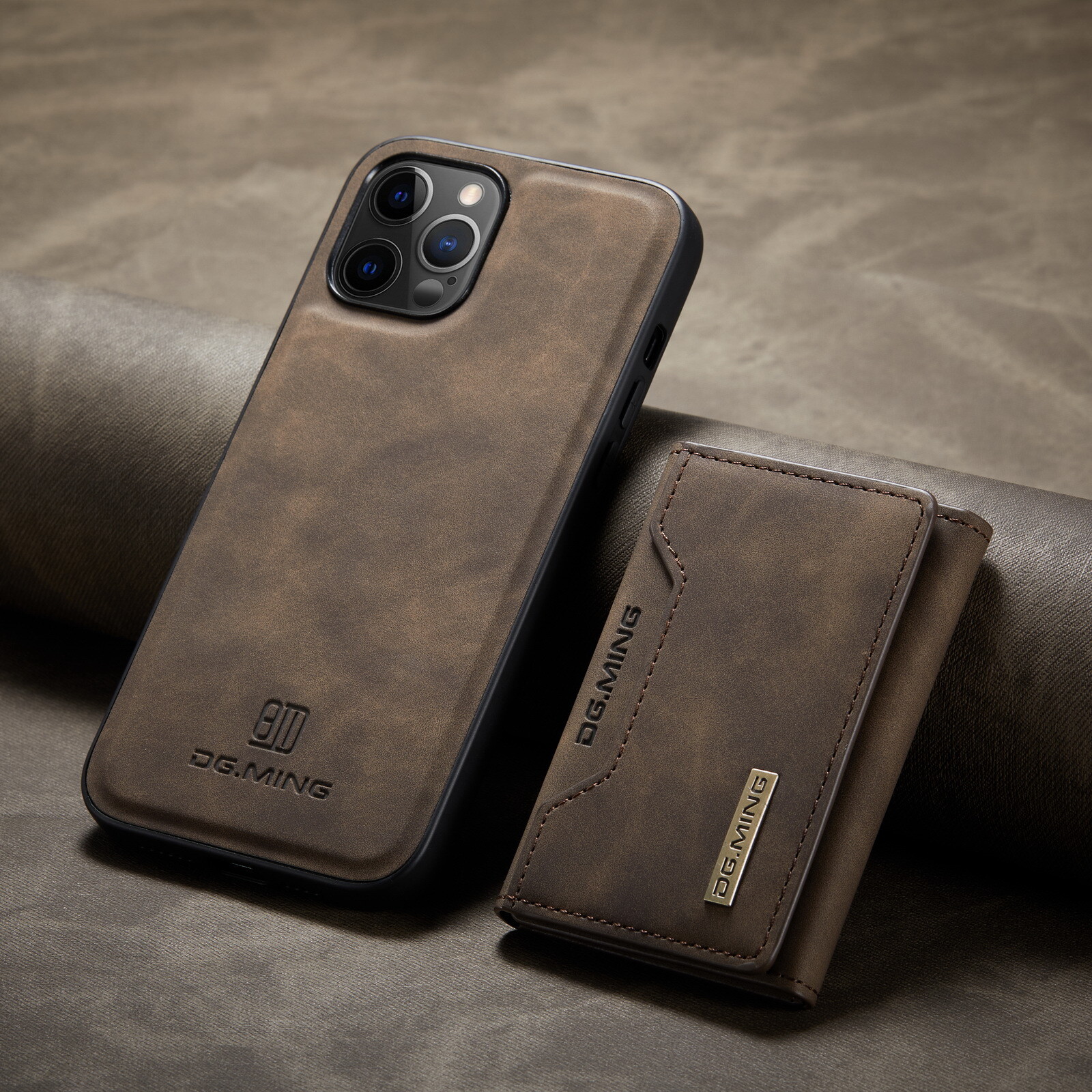 Iphone 16 16Plus 16pro 16 Promax Leather case with cardholder-image